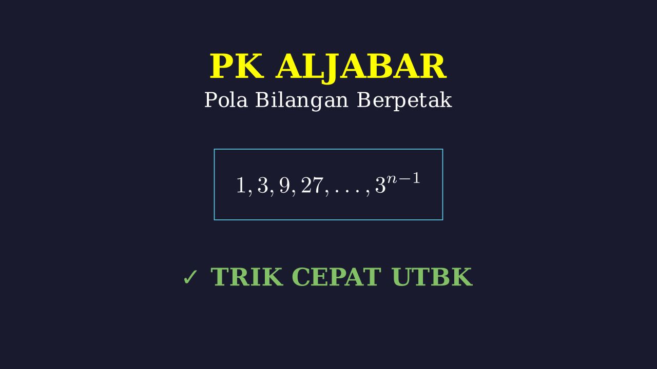 Pola Bilangan pada Kertas Berpetak