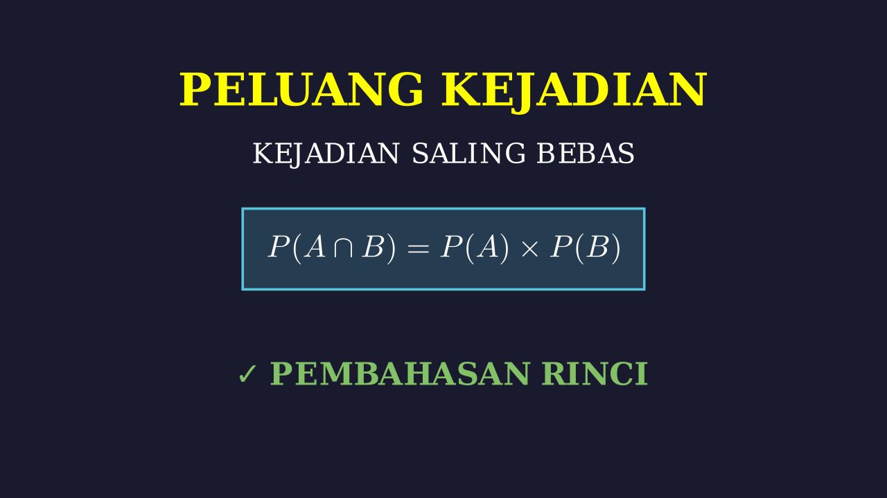Peluang Kejadian Saling Bebas: Soal & Pembahasan