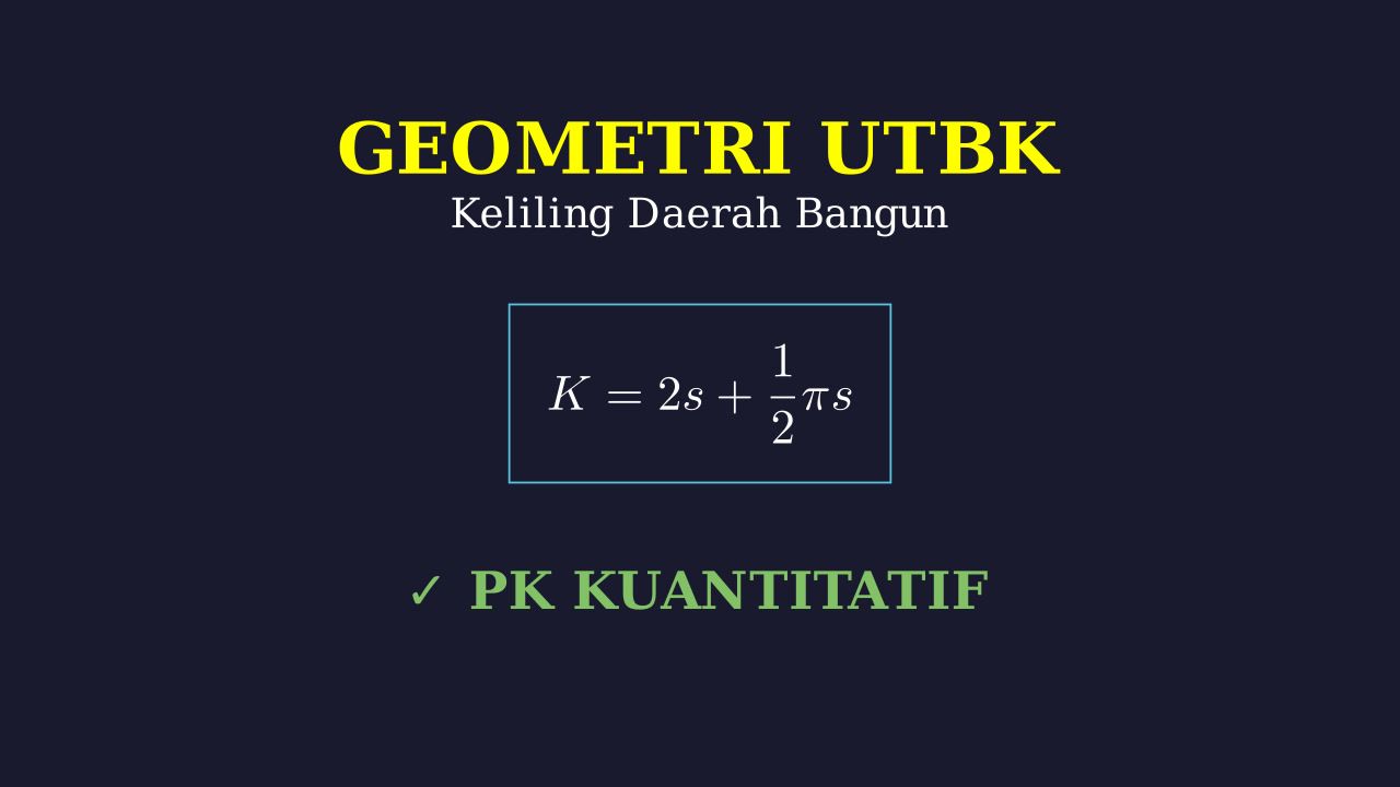 Keliling Daerah Tidak Diarsir: Geometri UTBK