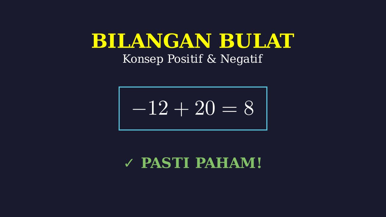 Penjumlahan dan Pengurangan Bilangan Bulat