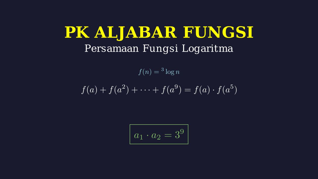 Persamaan Logaritma: Fungsi Berantai