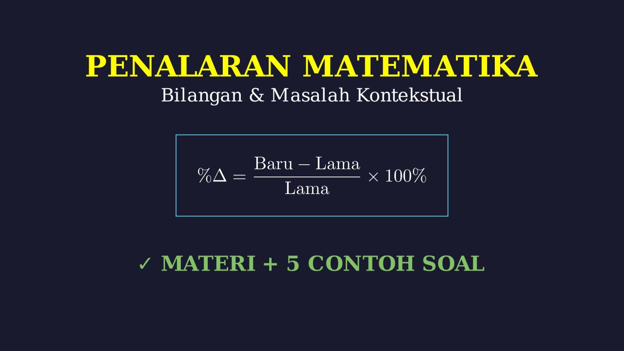 Pemecahan Masalah Kontekstual: Materi & Contoh Soal