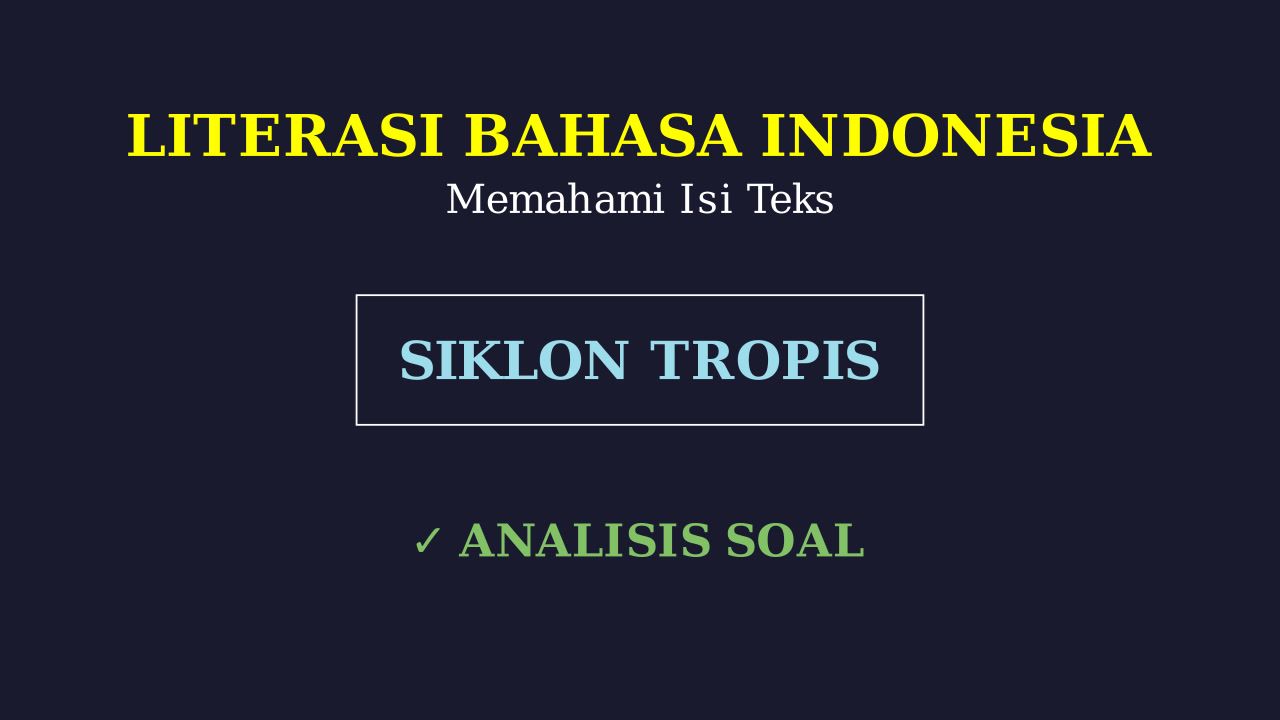 Siklon Tropis: Dampak dan Karakteristik