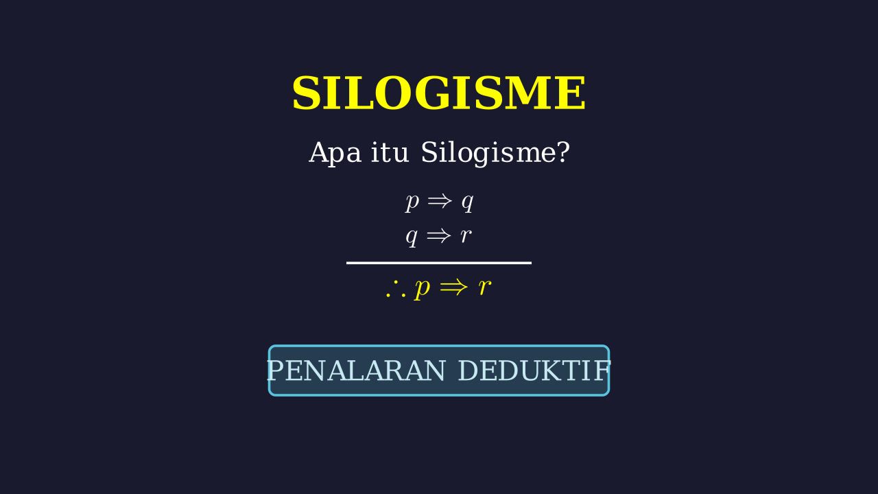 Silogisme: Penalaran Logika