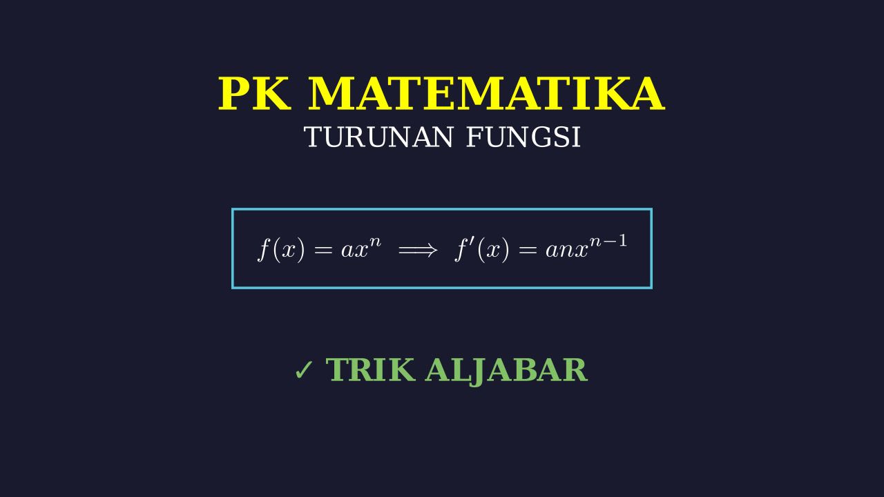 Turunan Fungsi