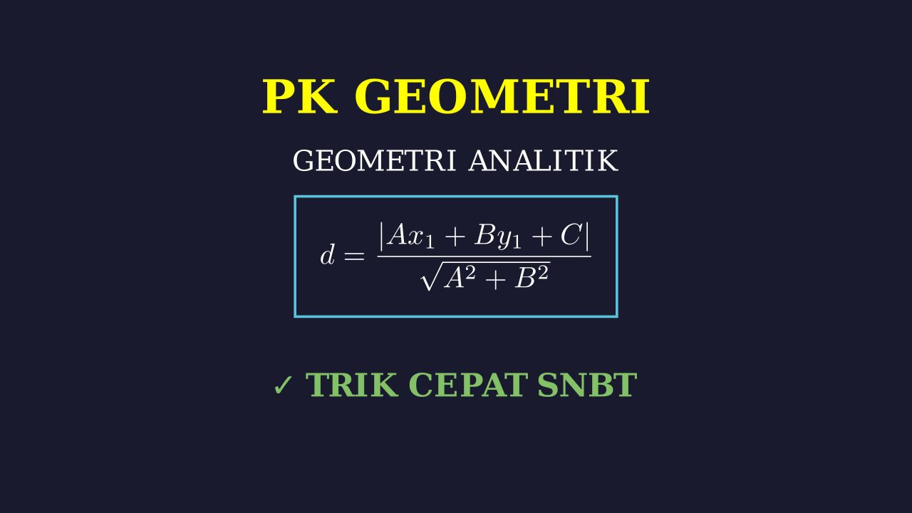 Pembahasan Soal Geometri Analitik