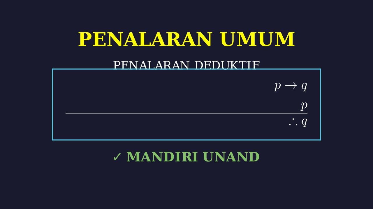 Penalaran Umum: Mandiri Unand