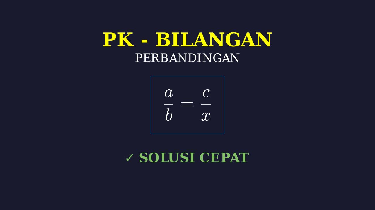 Memahami Konsep Perbandingan