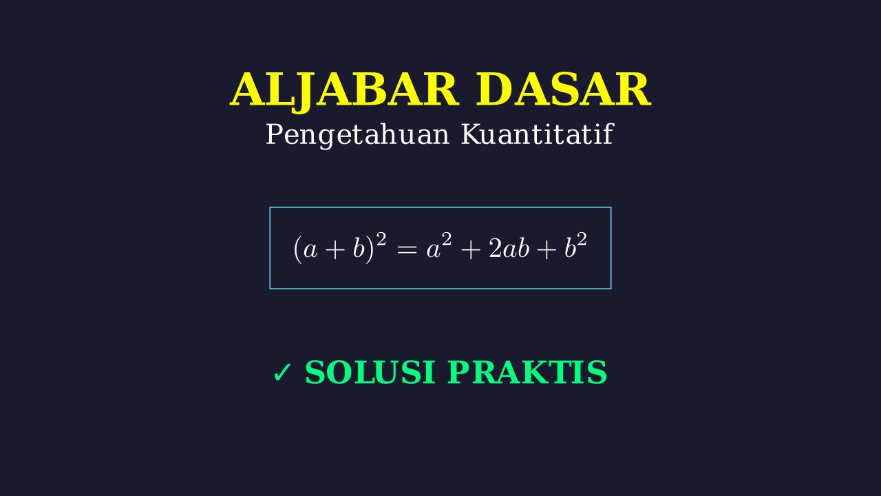 Aljabar Dasar