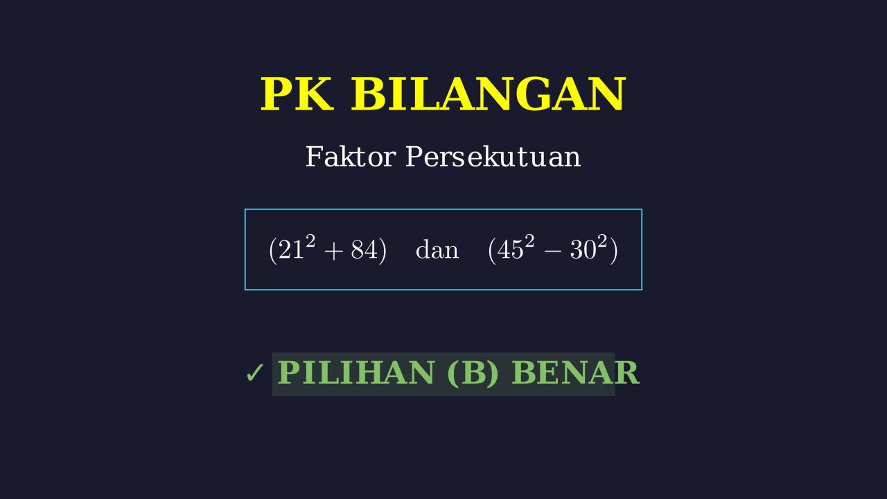 Mencari Faktor Persekutuan