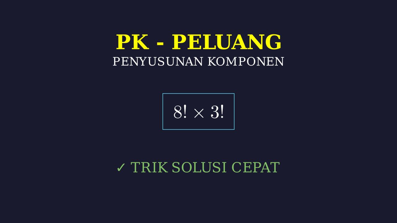 Permutasi: Susunan Komponen Mesin