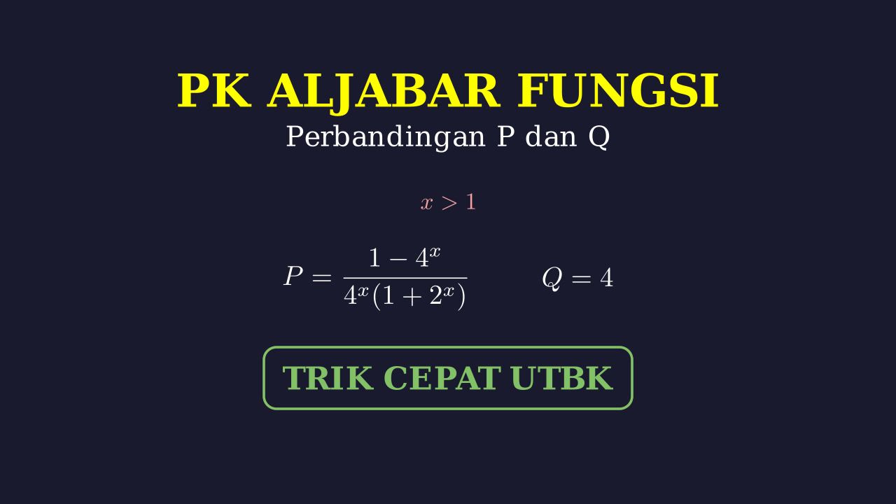 Perbandingan Kuantitas P dan Q: Eksponen