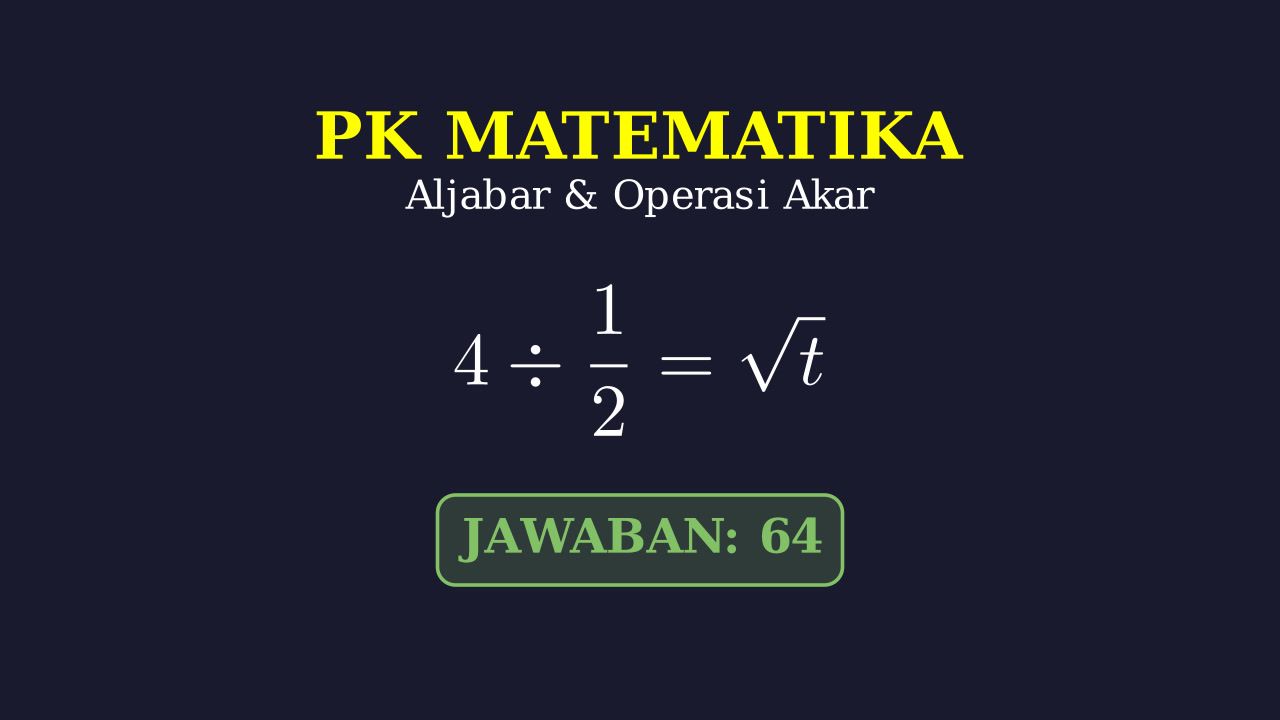 Menyelesaikan Persamaan Akar dan Pecahan