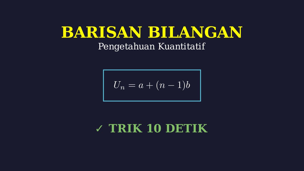 Menyelesaikan Soal Barisan dan Deret