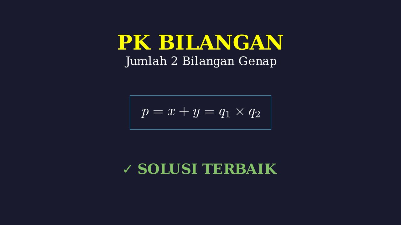 Logika Bilangan Genap dan Hasil Kali Prima