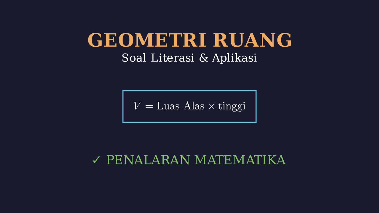 Literasi Geometri Ruang: Konsep dan Aplikasi