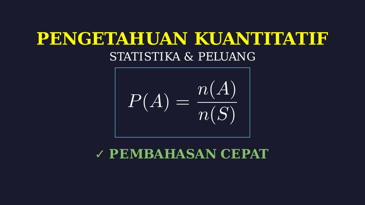 Dasar Statistika dan Peluang