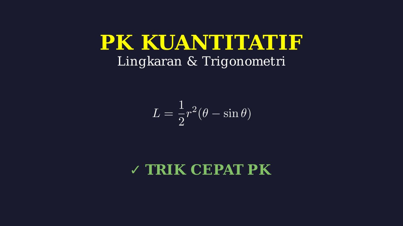Soal Campuran: Lingkaran Dan Trigonometri