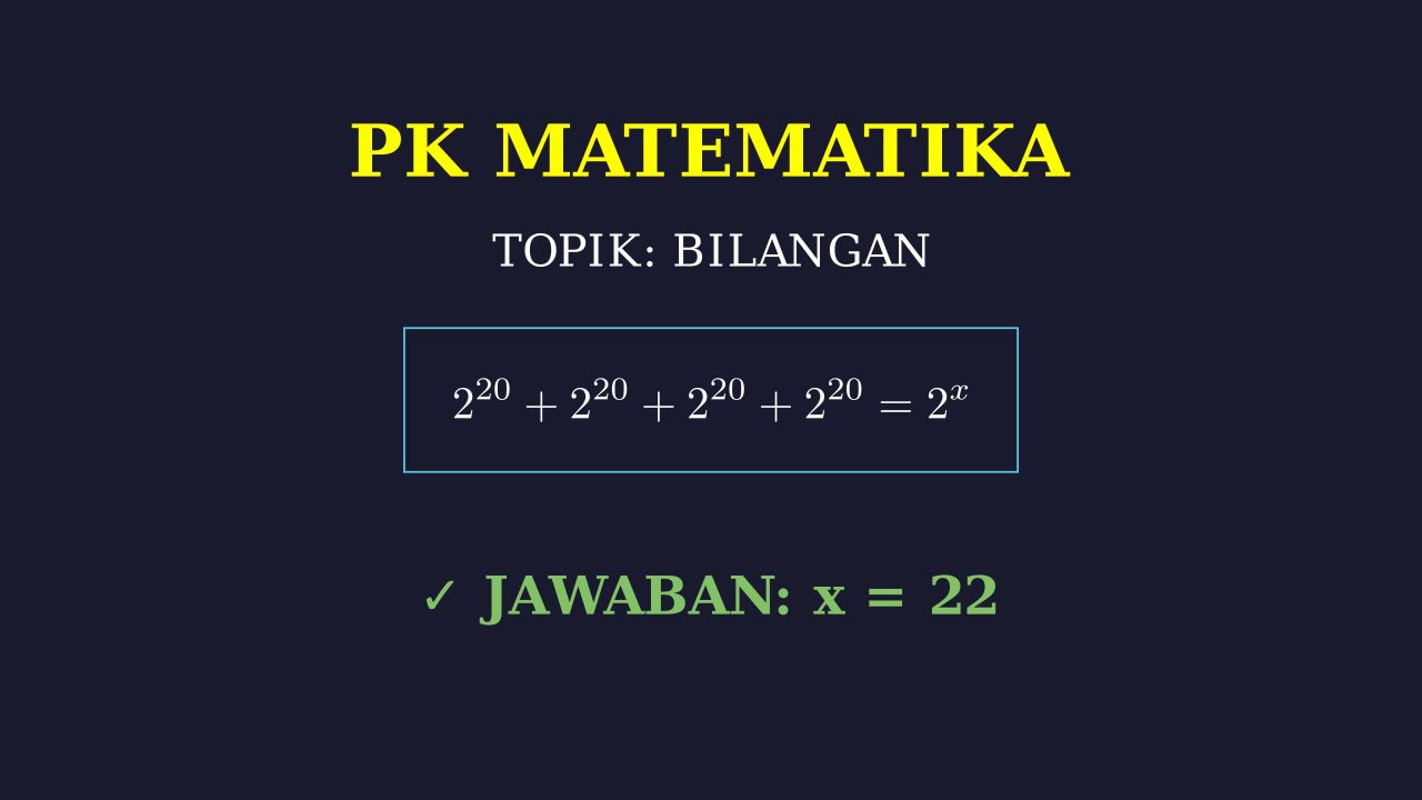 Identifikasi Materi Matematika