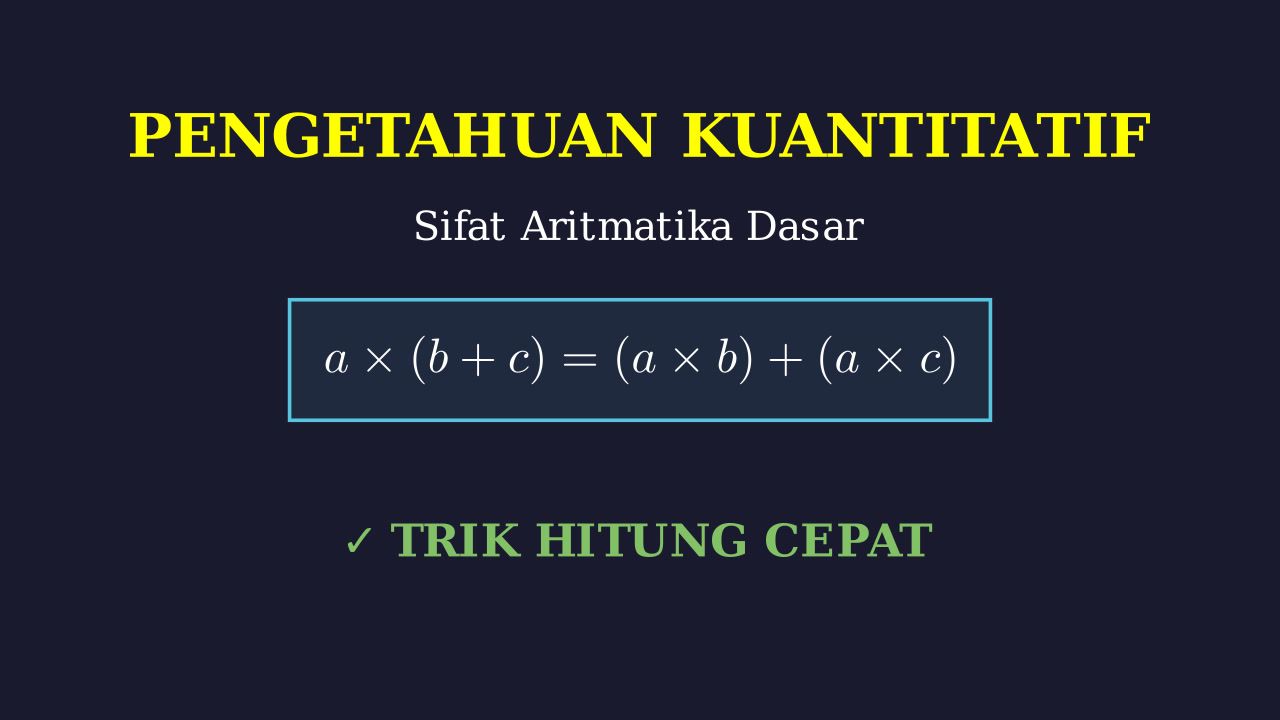 Sifat Aritmatika