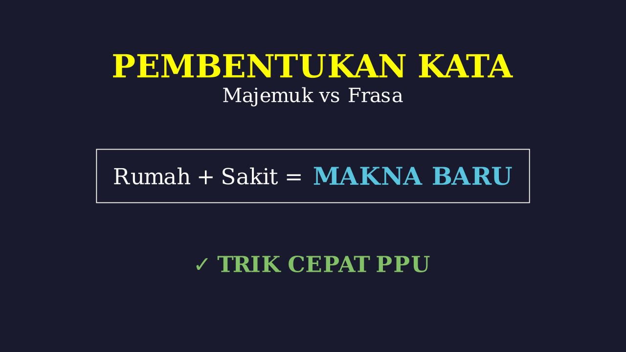 Kata Majemuk vs. Frasa