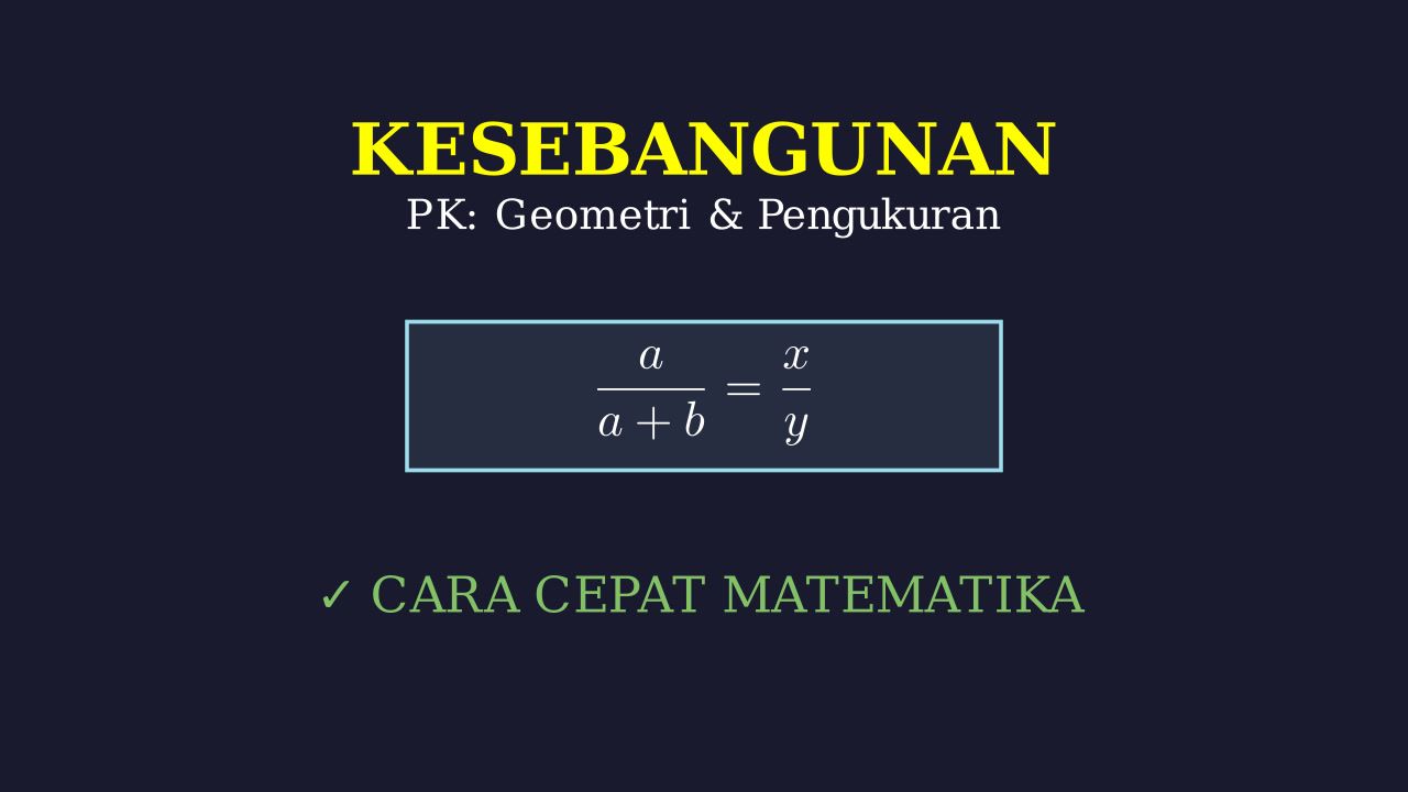 Konsep Kesebangunan Bangun Datar