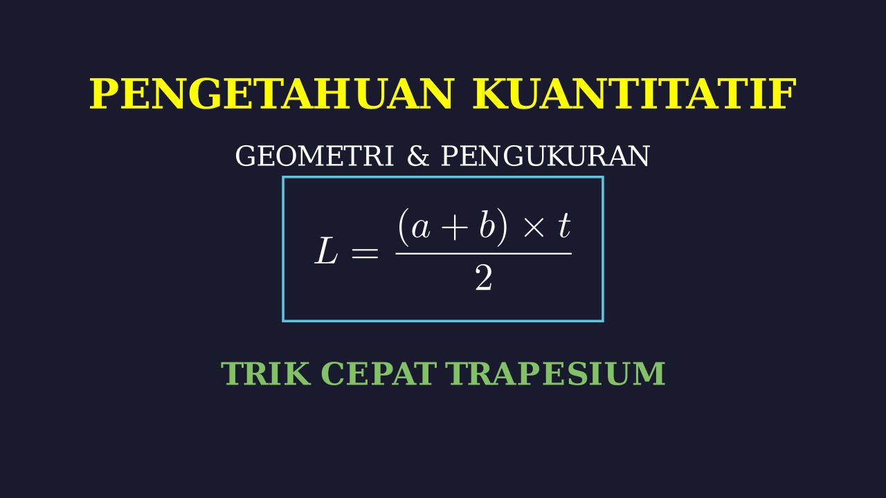 Menghitung Trapesium Siku-Siku