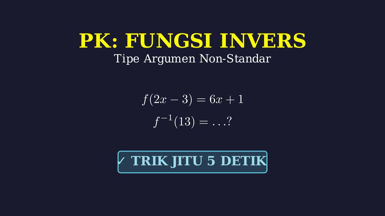 Invers Fungsi Argumen Non-Standar