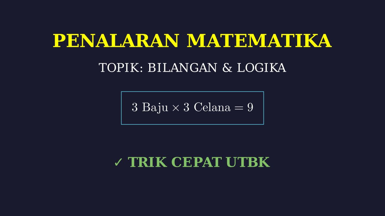 Logika Penarikan Kesimpulan: Toko Baju