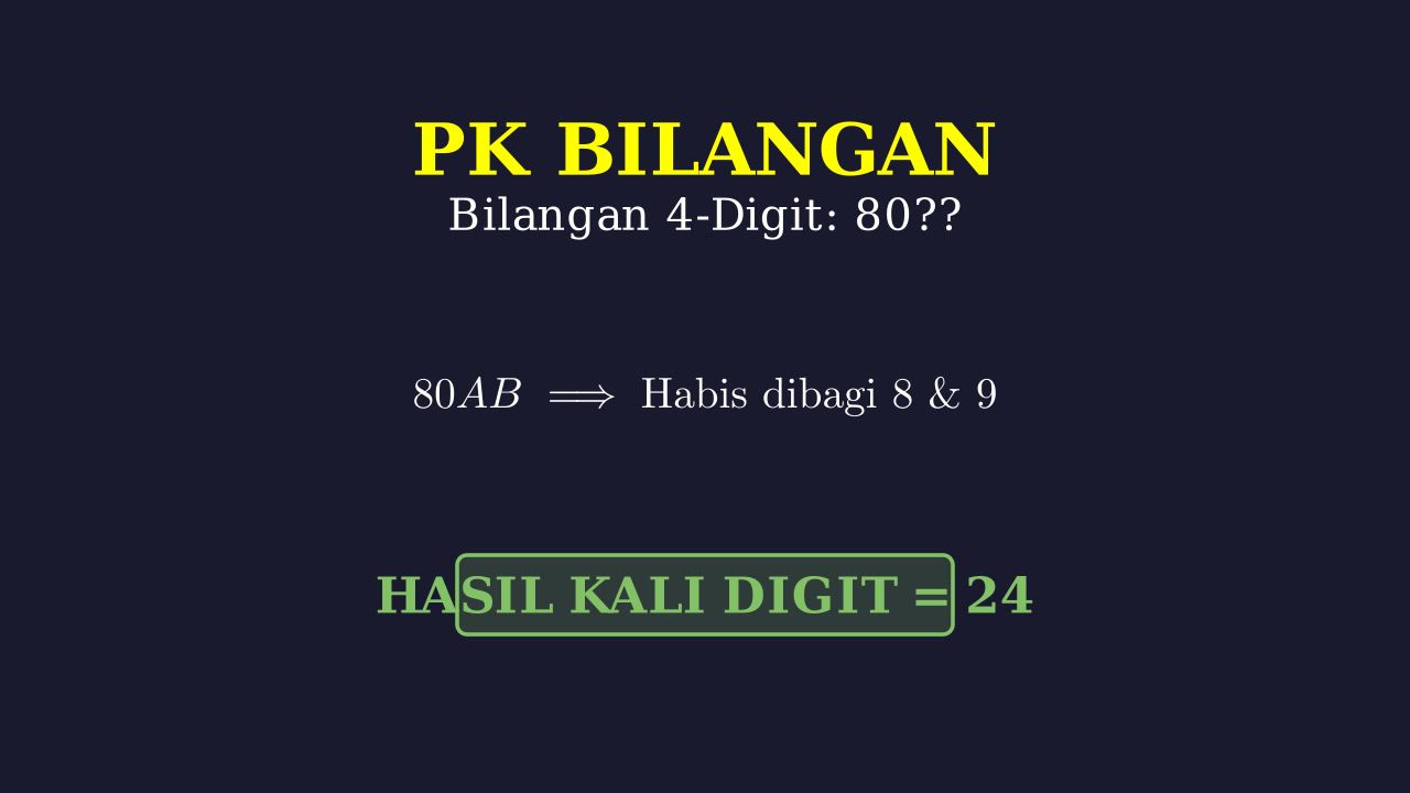 Mencari Angka Hilang: Keterbagian 8 Dan 9