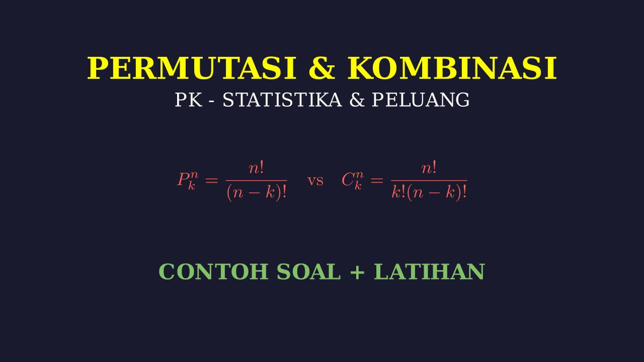 Permutasi dan Kombinasi: Materi & Latihan Soal