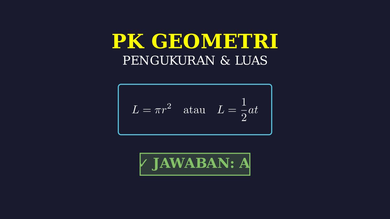 Bedah Soal: Alasan Jawaban A