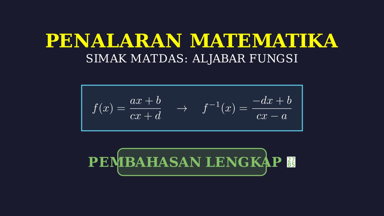 SIMAK UI: Matematika Dasar