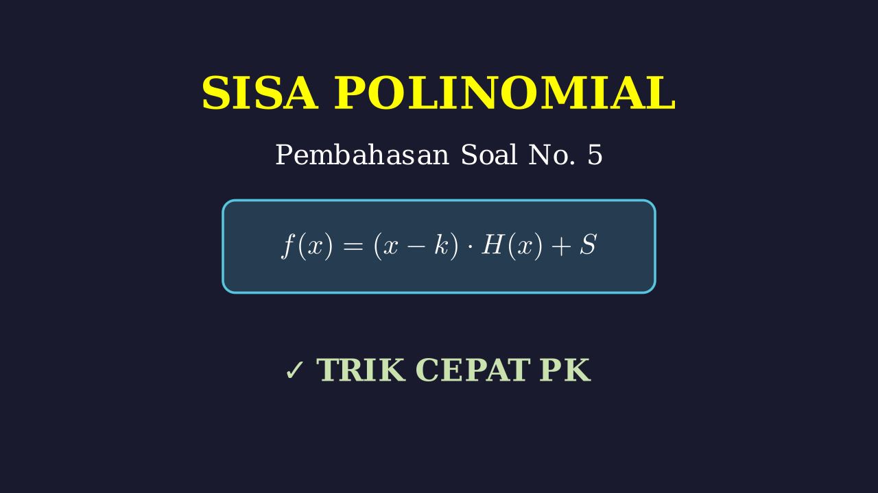 Sisa Pembagian Polinomial