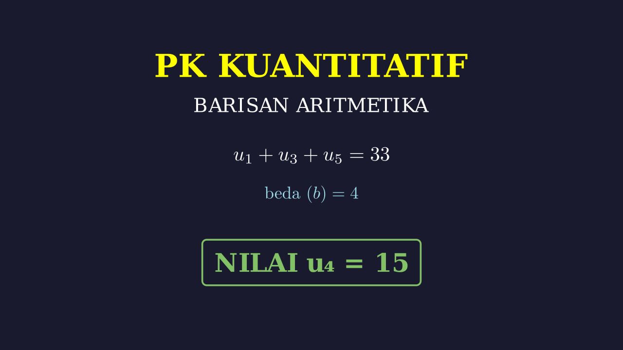 Barisan Aritmetika & Deret Geometri