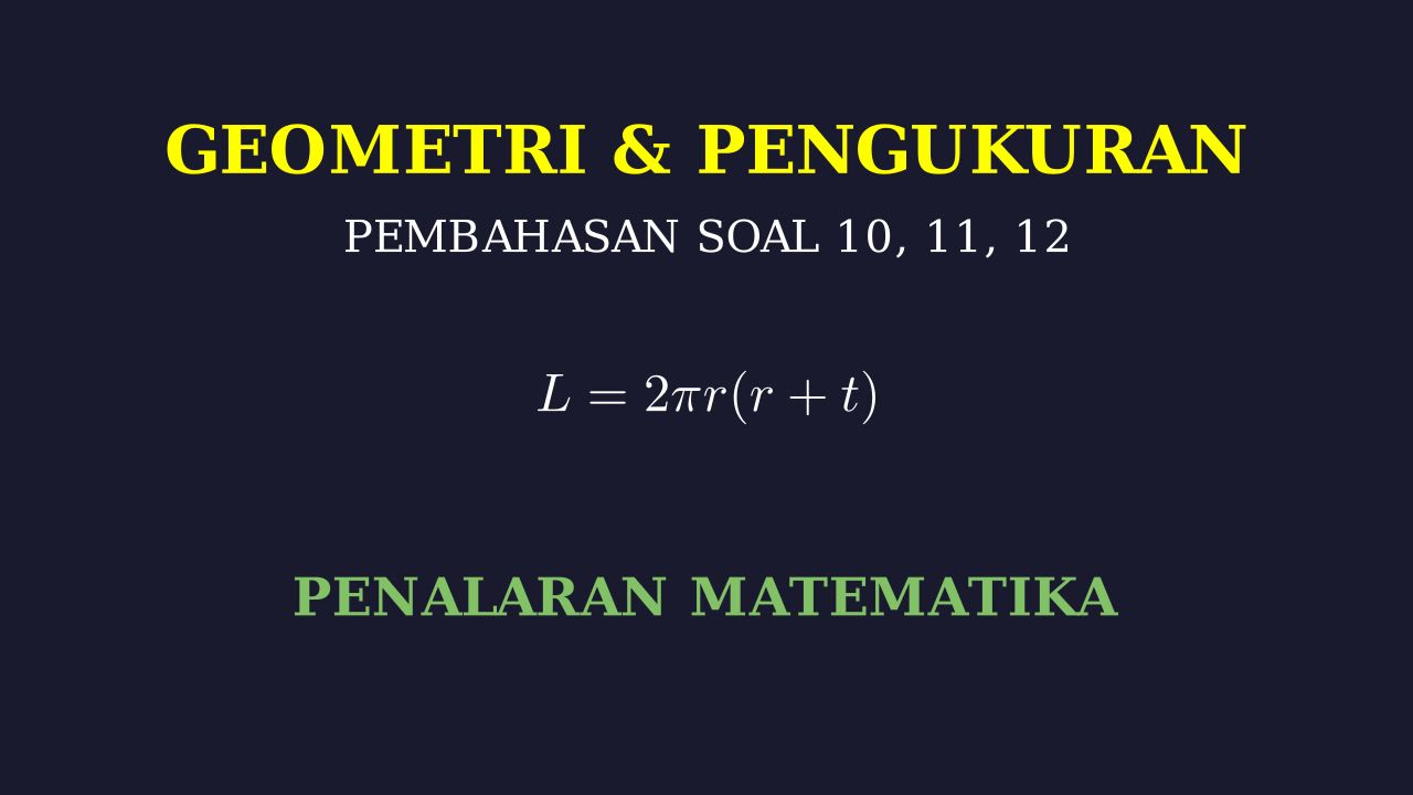 Pembahasan Soal 10, 11, dan 12