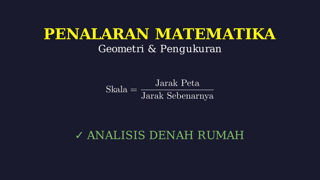 Analisis Denah Rumah: Skala dan Keliling