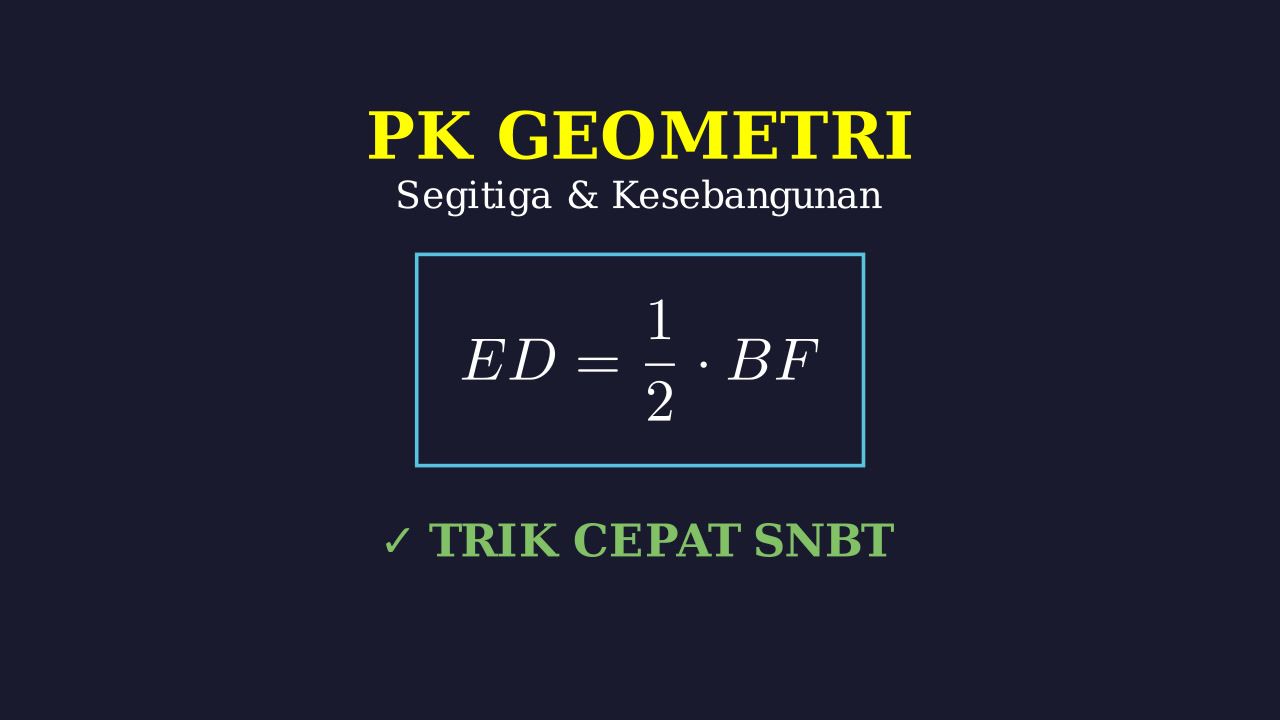 Geometri: Soal Segitiga Sama Kaki