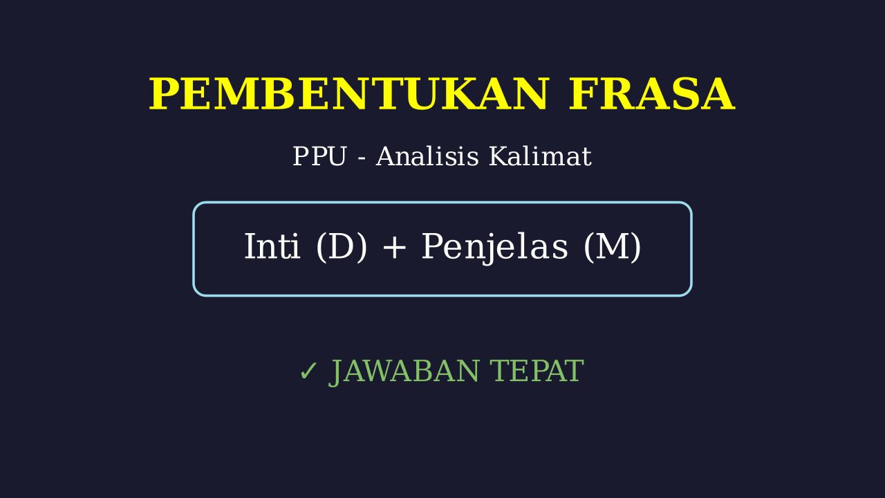 Frasa Dan Kalimat Dalam Teks