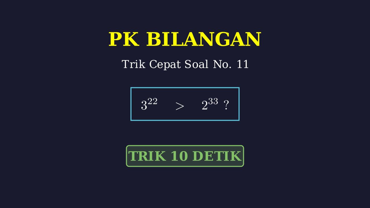 Cara Cepat Menyelesaikan Soal