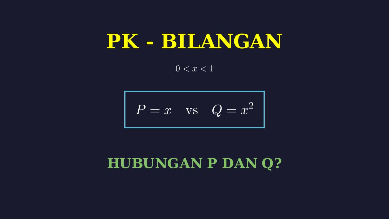 Perbandingan Kuantitas P dan Q