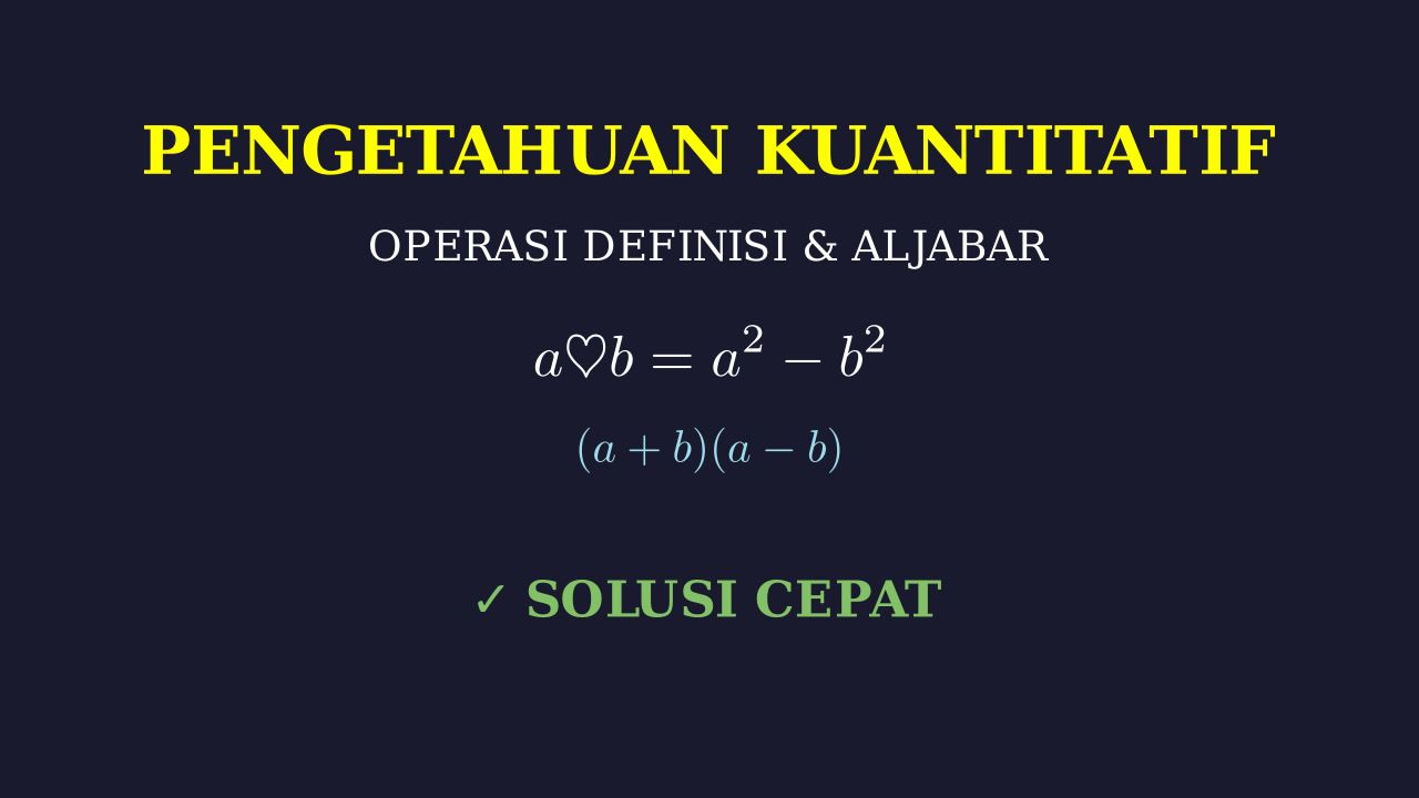 Operasi Simbol dan Aljabar Kuadrat