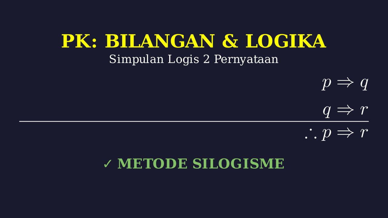 Simpulan Logis Dua Pernyataan