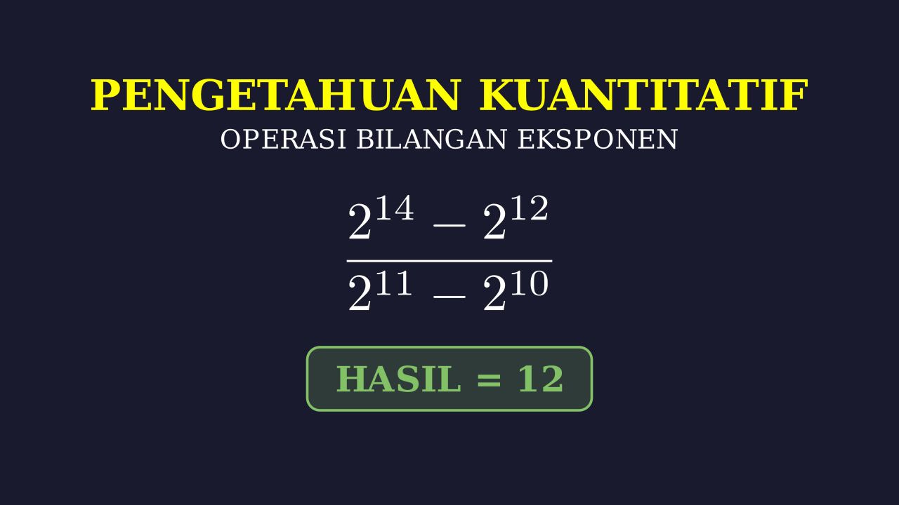 Menyederhanakan Operasi Eksponen