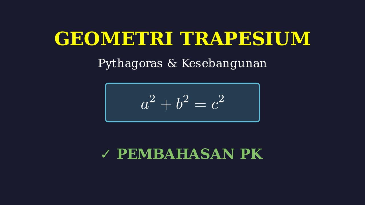 Trapesium: Kesebangunan & Pythagoras