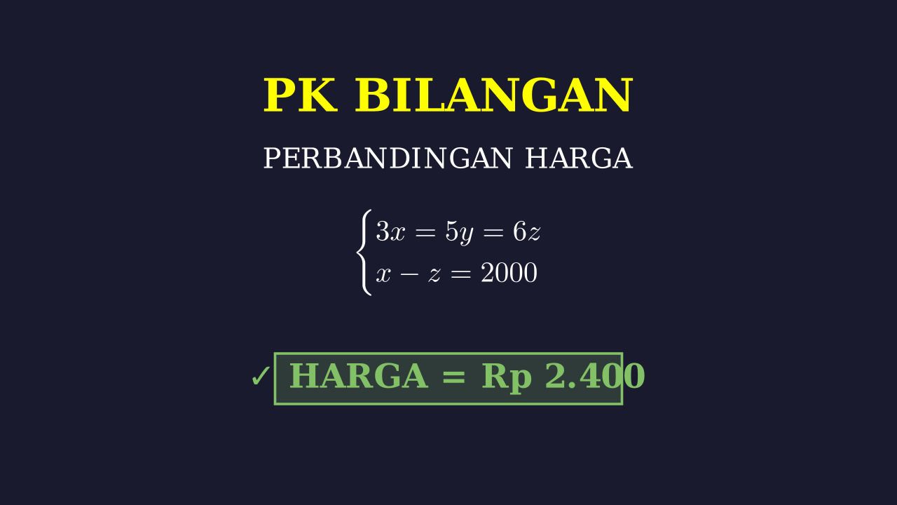 Soal Cerita: Perbandingan Harga BBM