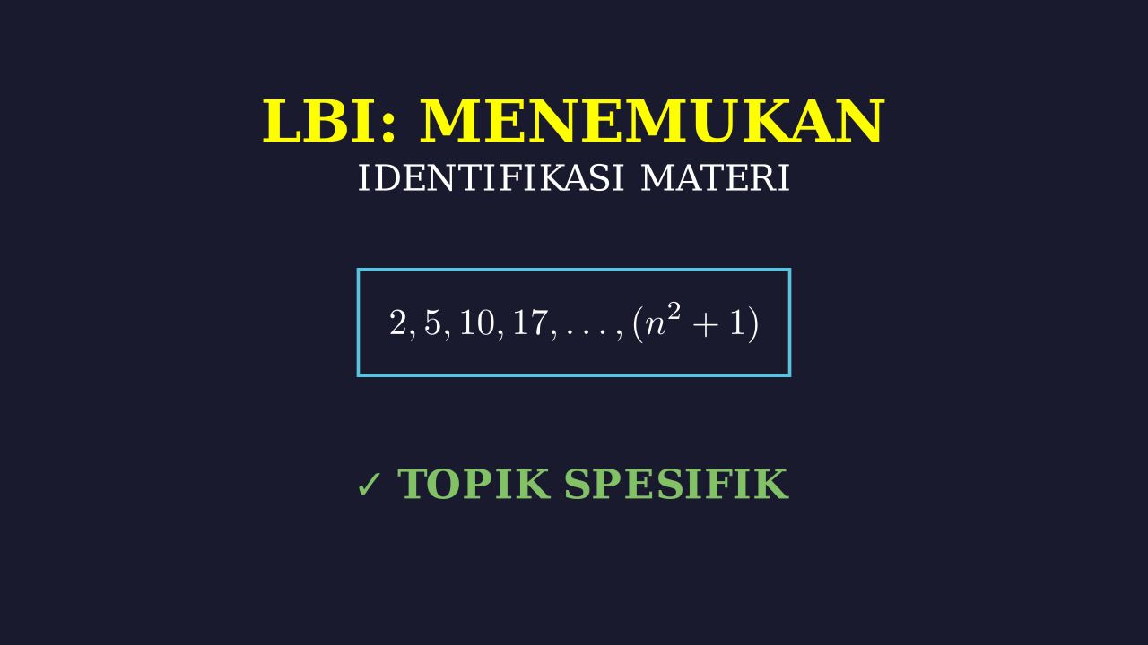 Menentukan Topik Spesifik