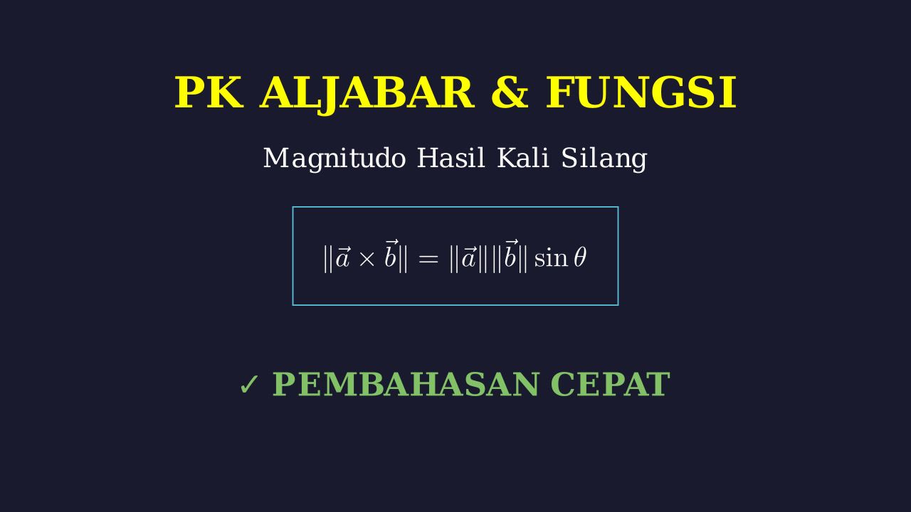 Menghitung Magnitudo Perkalian Silang
