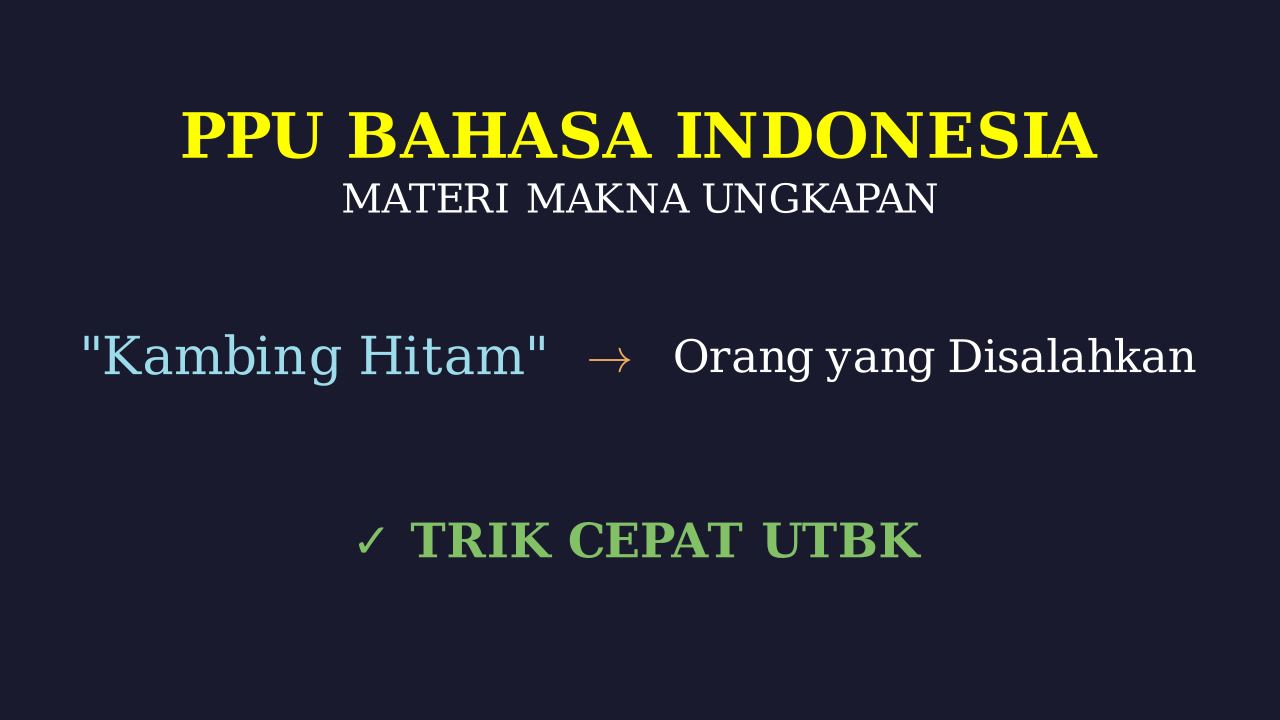 Memahami Makna Ungkapan