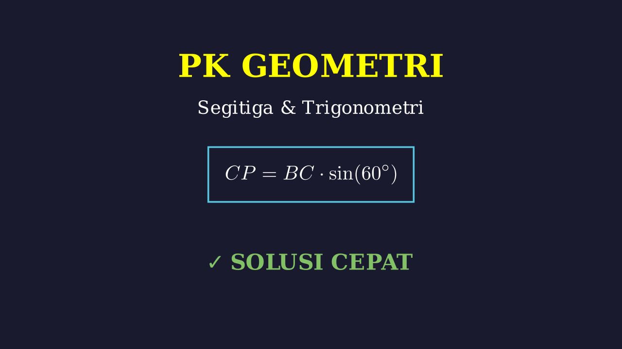 Geometri: Menghitung Sisi Segitiga ABC